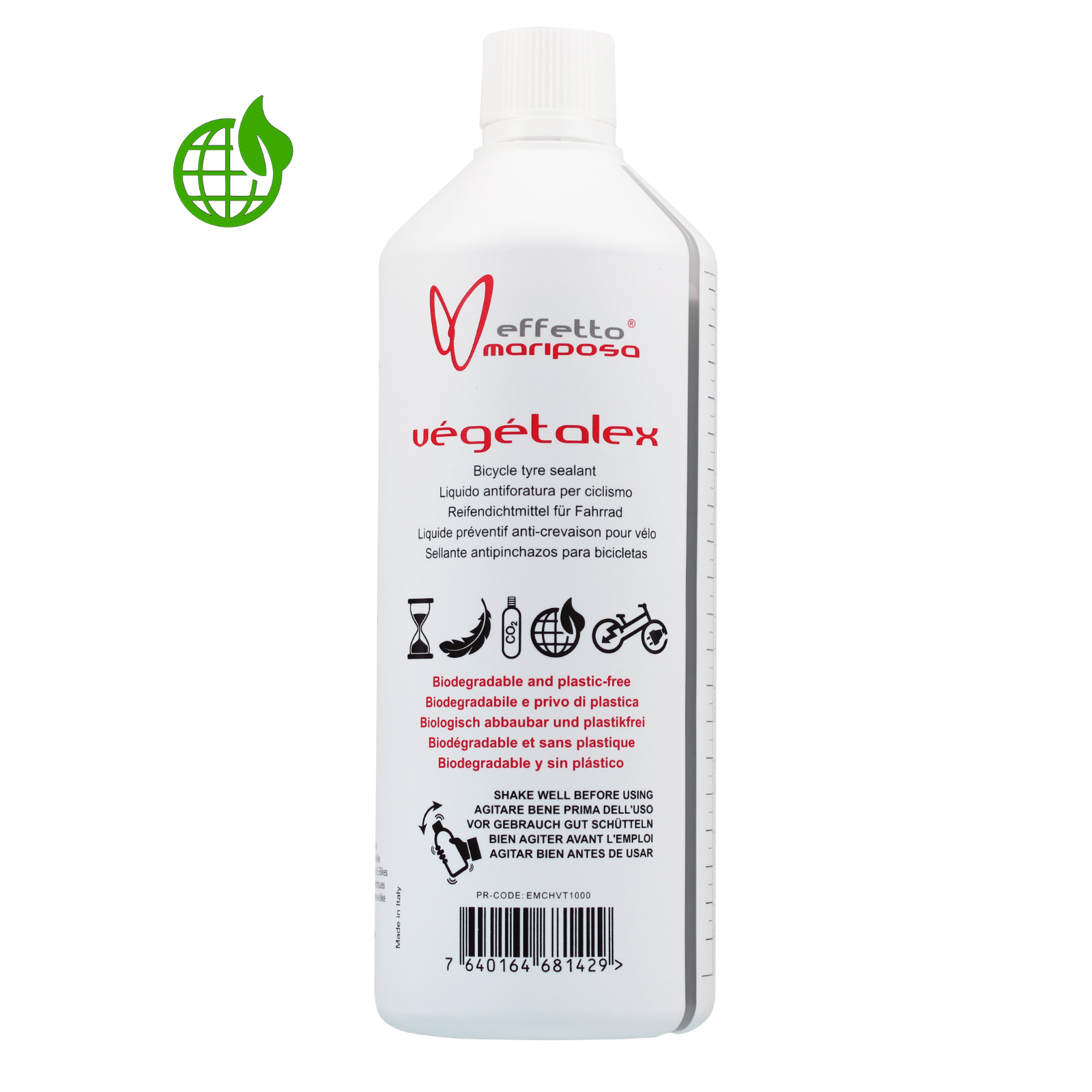 LATEX 1 Préventif anti-crevaison pour pneus tubeless (sans ammoniaque) 1000  ml