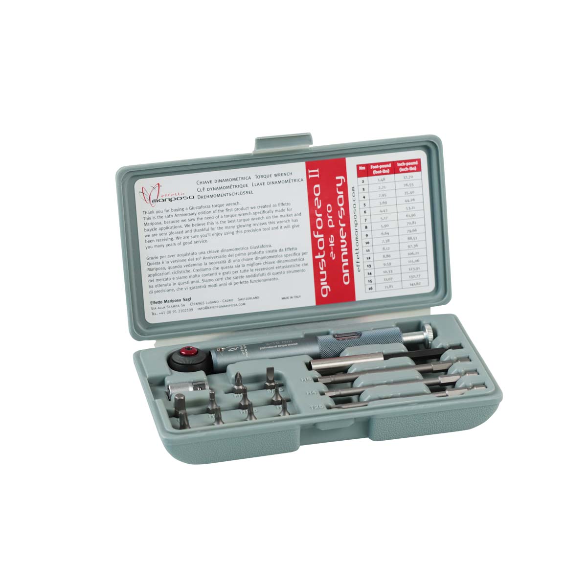 GIUSTAFORZA 2-16 PRO ANNIVERSARY – CLÉ DYNAMOMÉTRIQUE